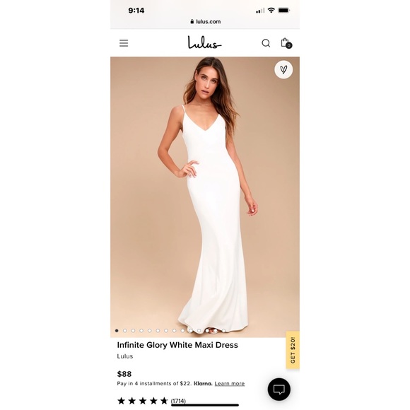 White Long Dress - NEW! - Picture 1 of 4